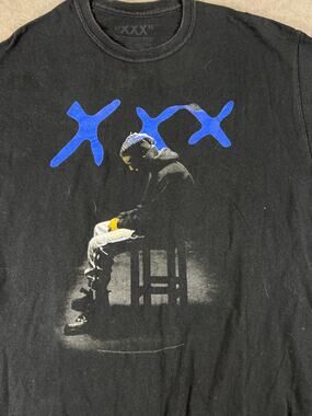 Bad Vibes Forever XXXTentacion Shirt Mens Medium Black Graphic Tee Rock Hiphop